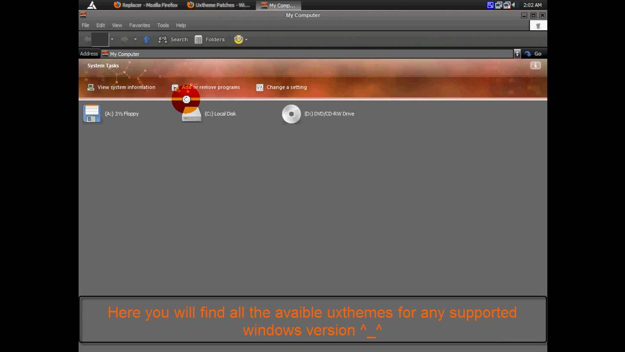 Uxtheme.dll patch Custom themes