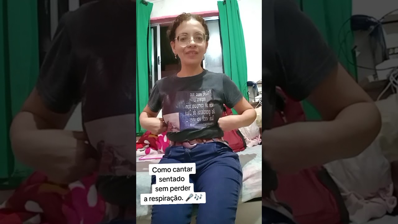 Dicas de canto 🎤 como cantar sentado  com a respiração correta 