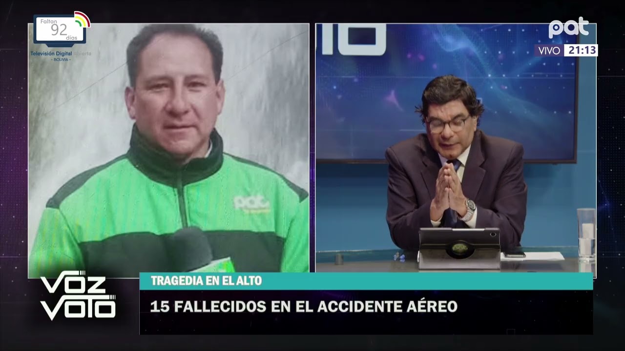 El periodista Grovert Zapata informa sobre el accidente del avión militar