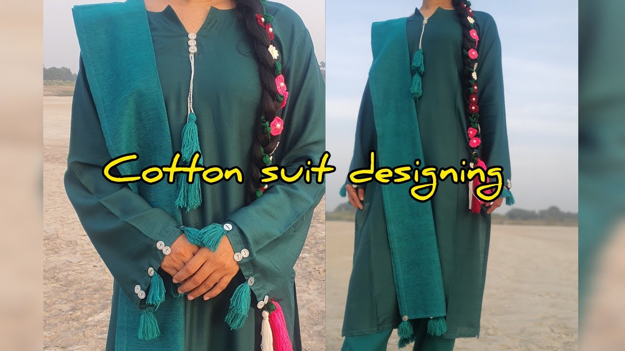 Cotton suit cutting and  stitching🍀#cottonsuits #kurticuttingandstitiching 