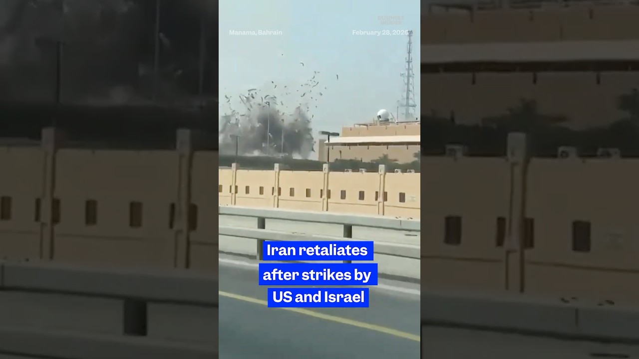 Retaliatory strike hits US Navy base, #Israel says #IronDome has intercepted missiles from #Iran