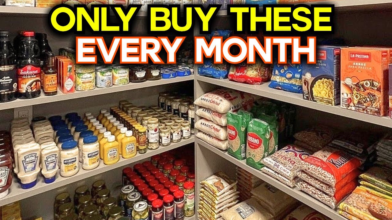 Only Buy These 20 Budget Groceries Every Month! (STOP Wasting Money On The Rest)