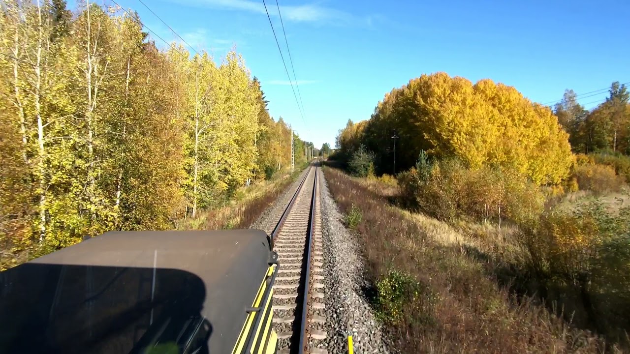 Ohjaamovideo (Cab ride) Rauma-Tampere 27.9.2021