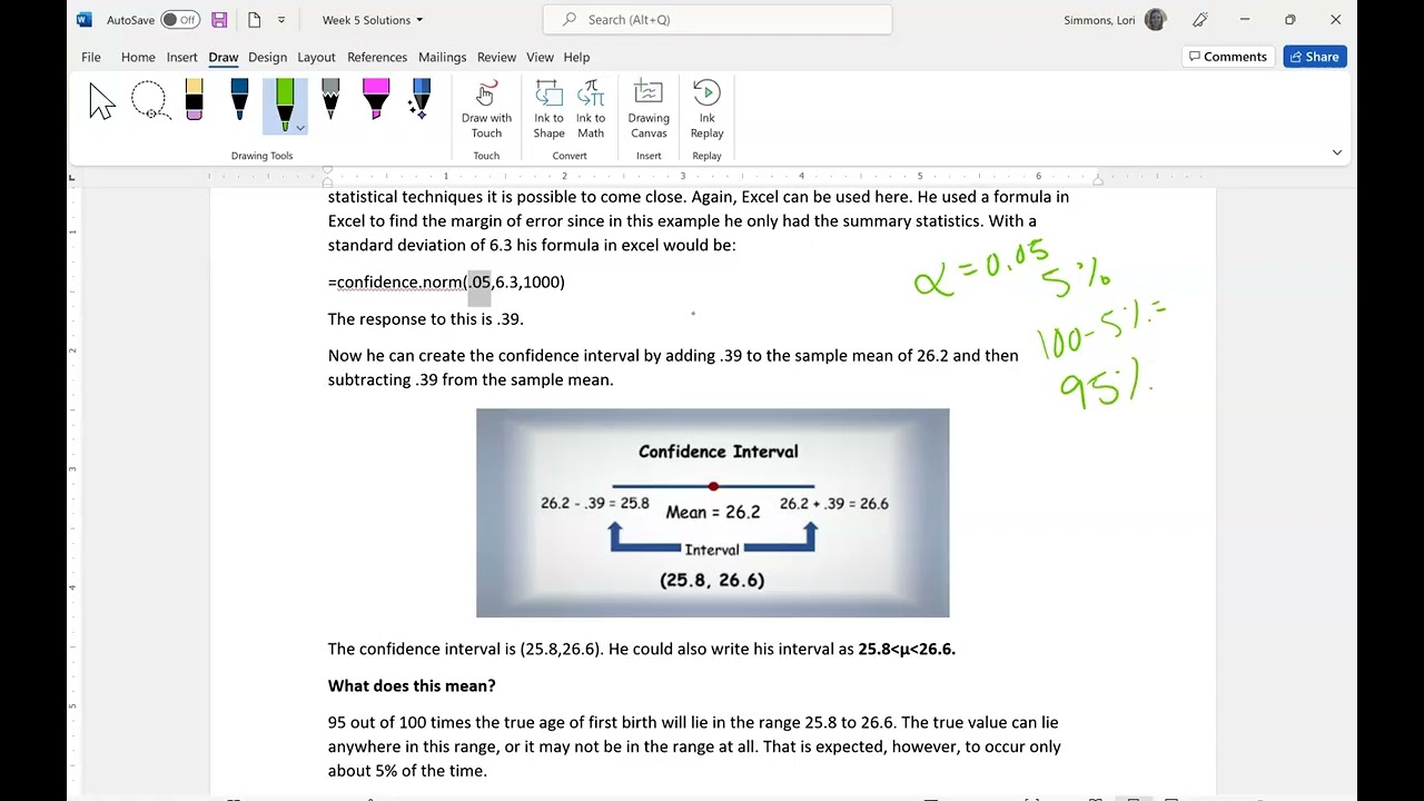 Confidence Intervals