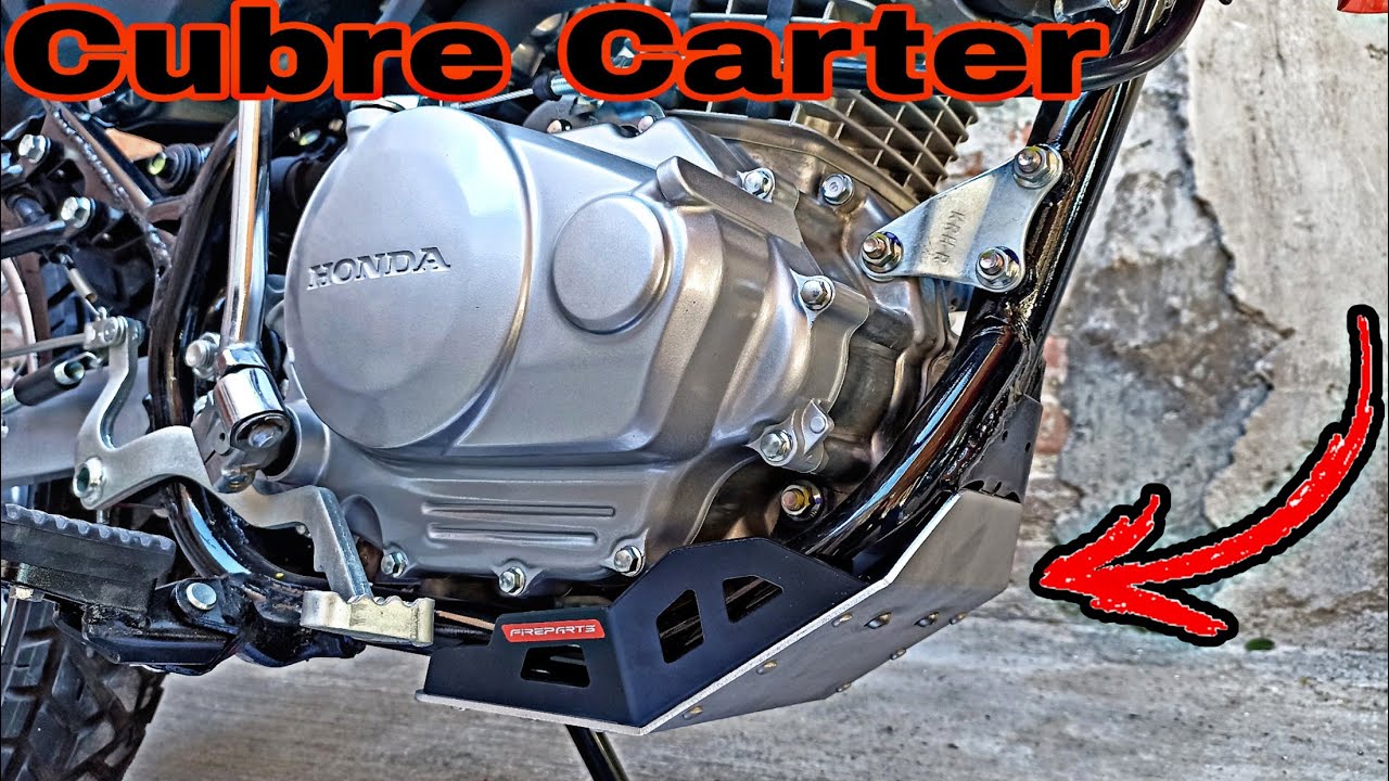 Instalación de cubre Carter FIREPARTS para Honda XR150L