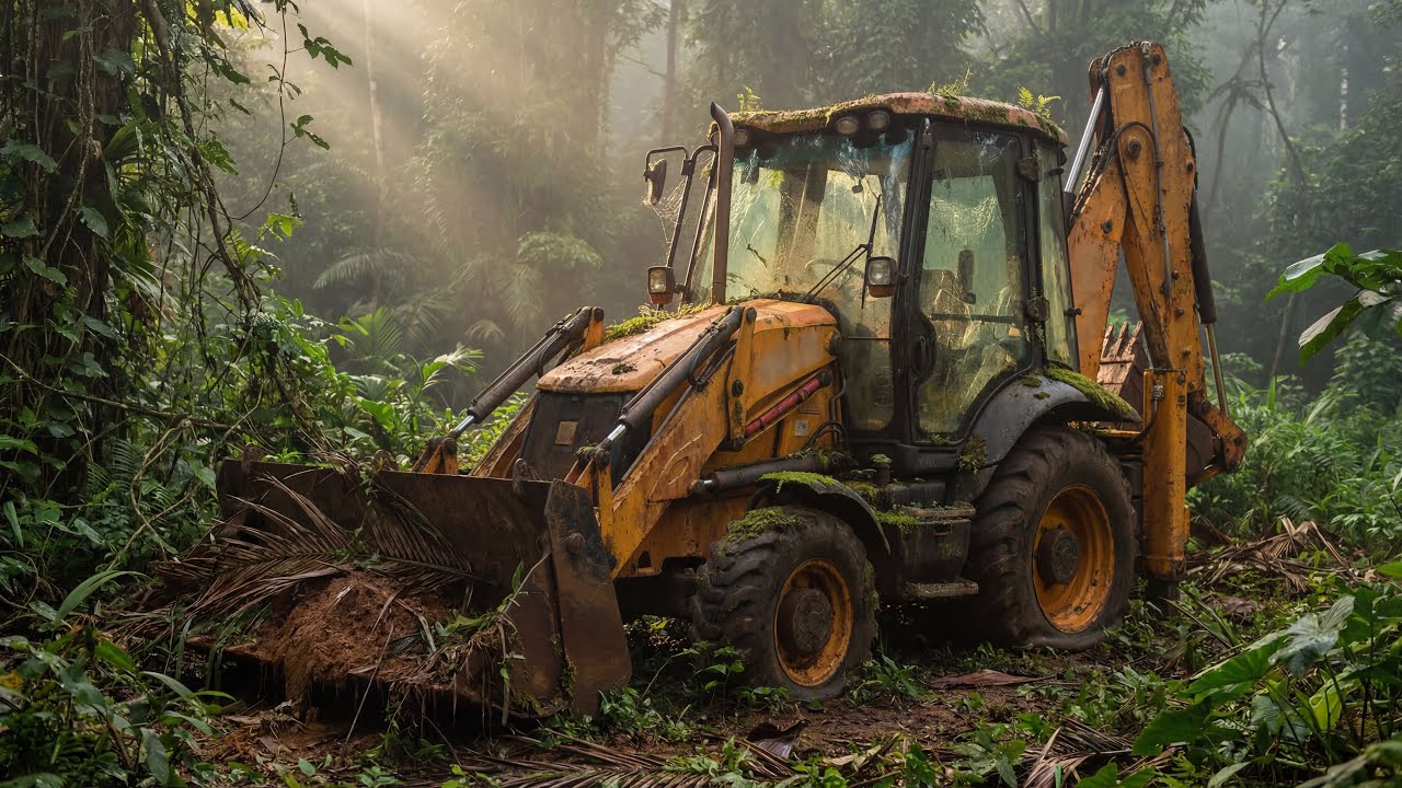 ASMR Restoration JCB 3CX 2017 Abandoned in Jungle to New