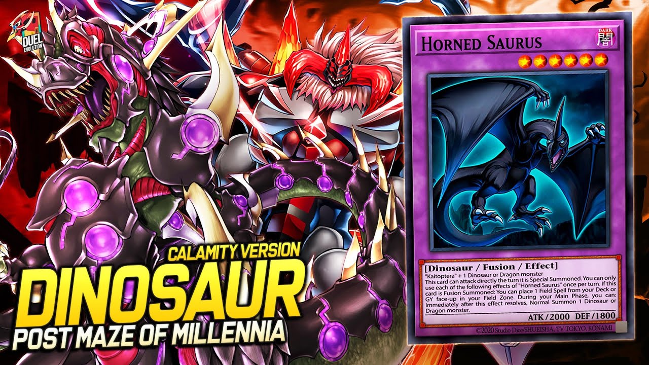 Deck Dinosaur Calamity Version Post Maze of Millennia | EDOPRO | Replays 🎮 + Decklist ✔️