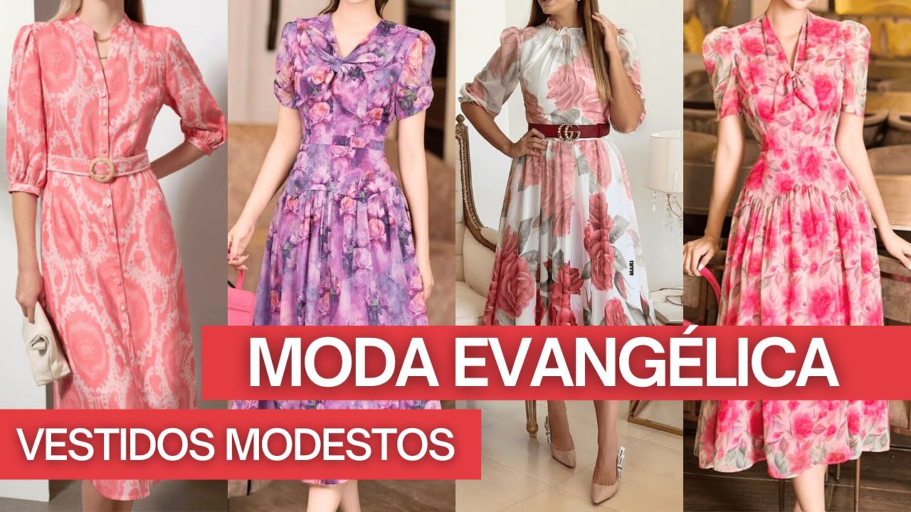 VESTIDOS DELICADOS DE MODA FEMININA CRISTÃ - MODA EVANGÉLICA