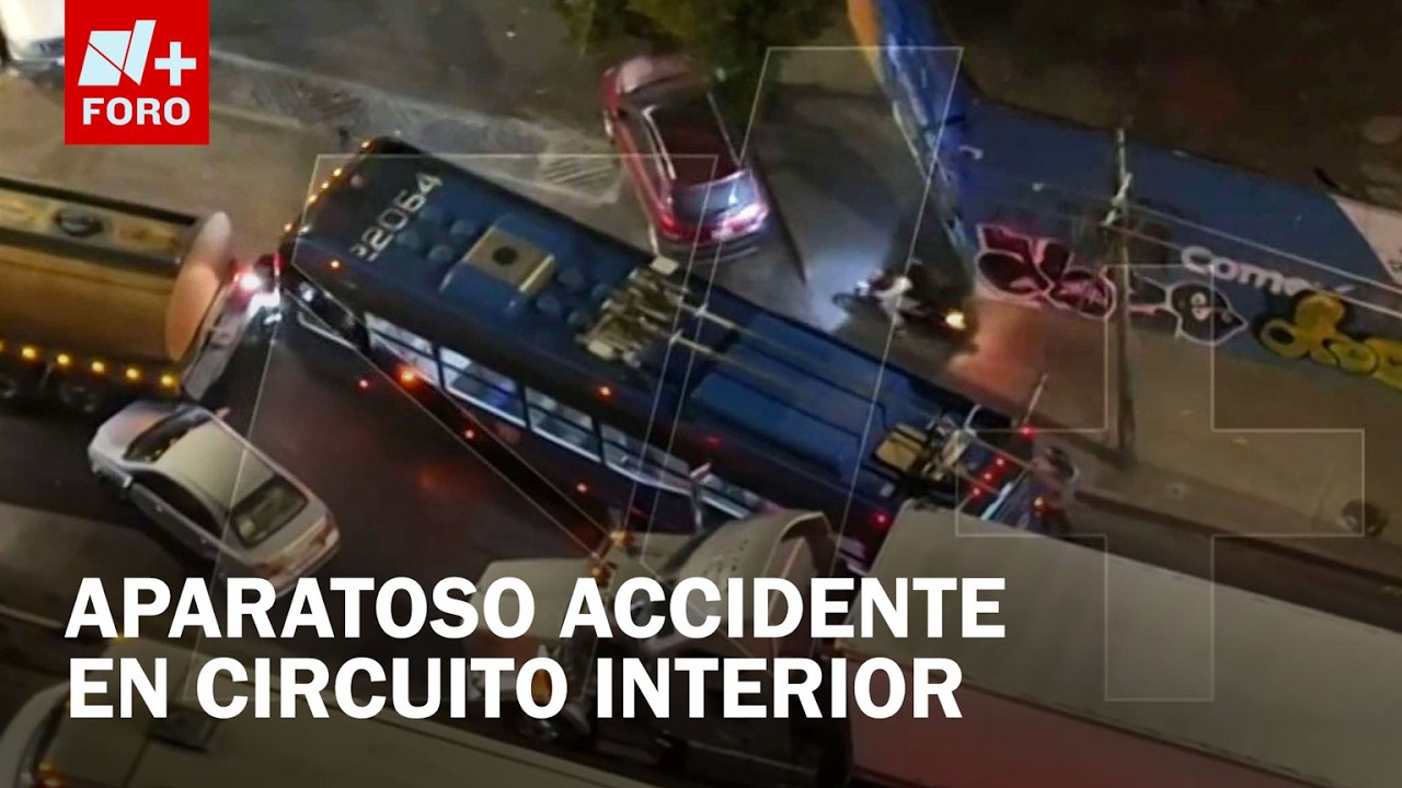 Aparatoso Accidente Hoy en CDMX: Así Están las Afectaciones Viales en Circuito Interior