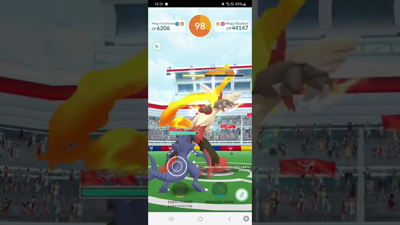 Pokémon Go Mega Blaziken Raid Solo With Mega Garchomp and Some Tanks (Read The Description)