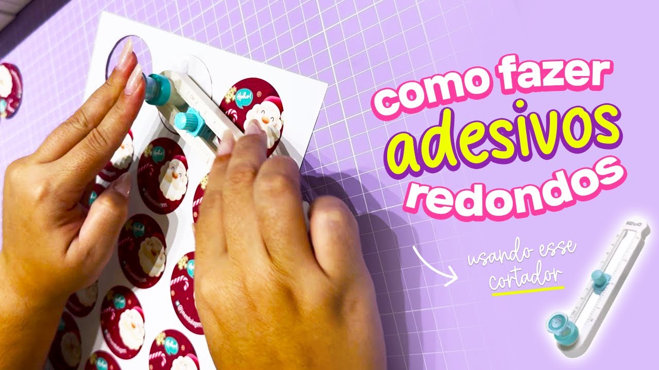 Mini cortador circular: como fazer adesivos redondos utilizando essa ferramenta