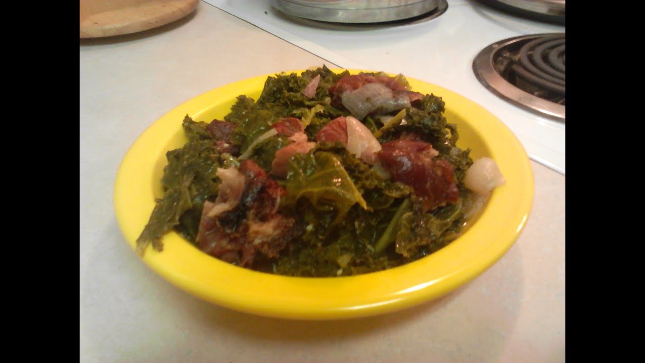 Fresh Kale w/ Smoked Pork Neckbones