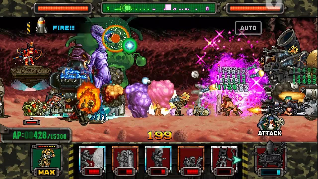 [HD]Metal slug ATTACK. ONLINE!  3,000 AP ↓  Deck!!! (2.6.0 ver)