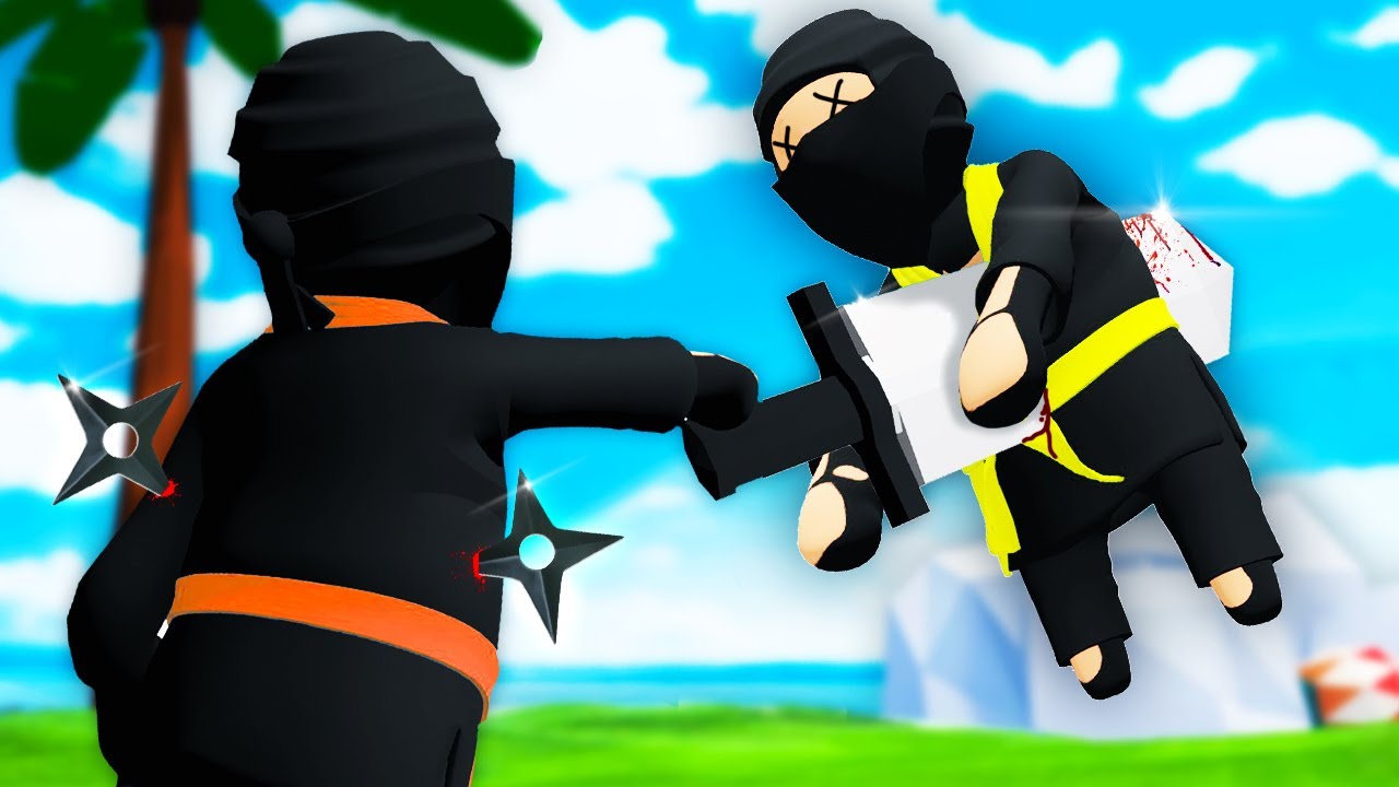 We Became NINJAS and started FIGHTING each other... (Human Fall Flat)