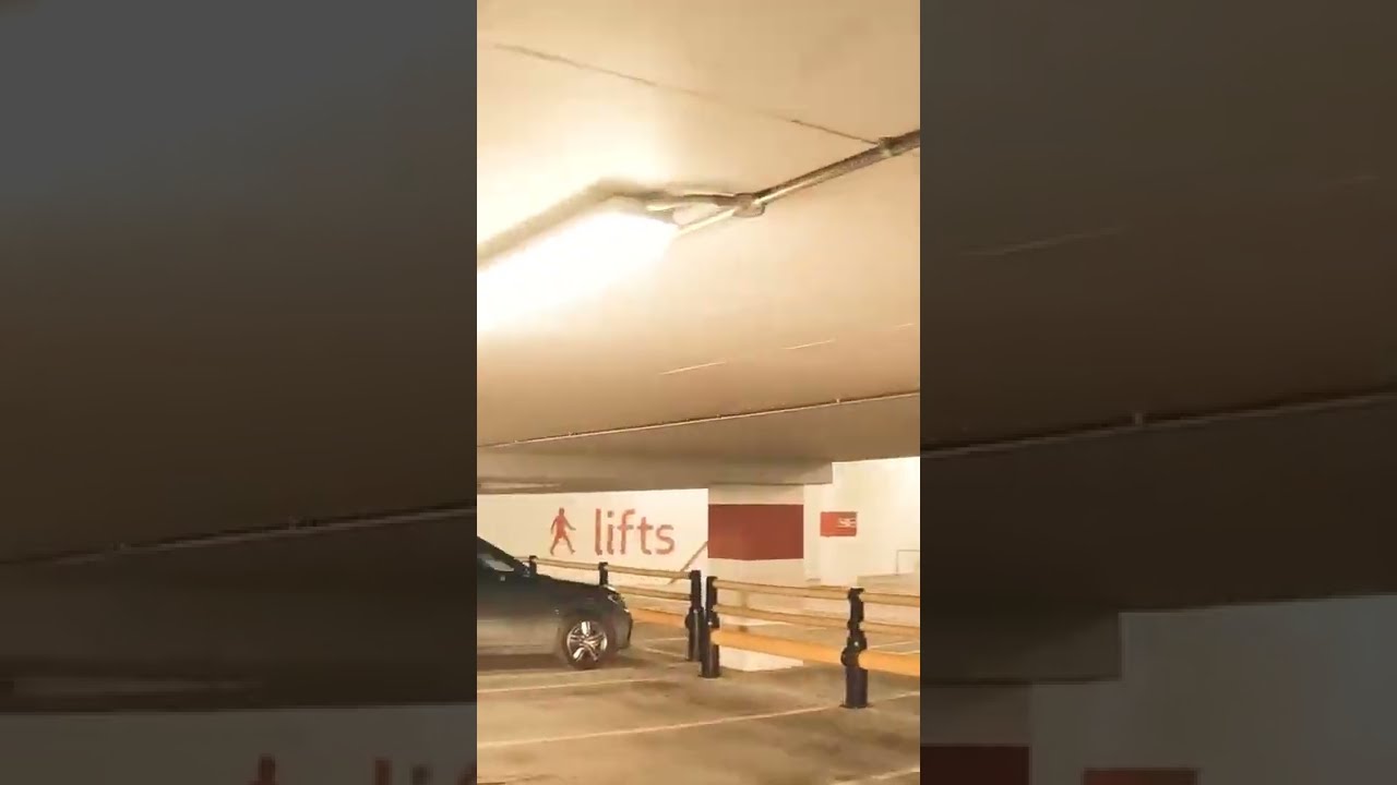 Southgate Car Park, Bath UK, Driving with roof mounted GoPro.