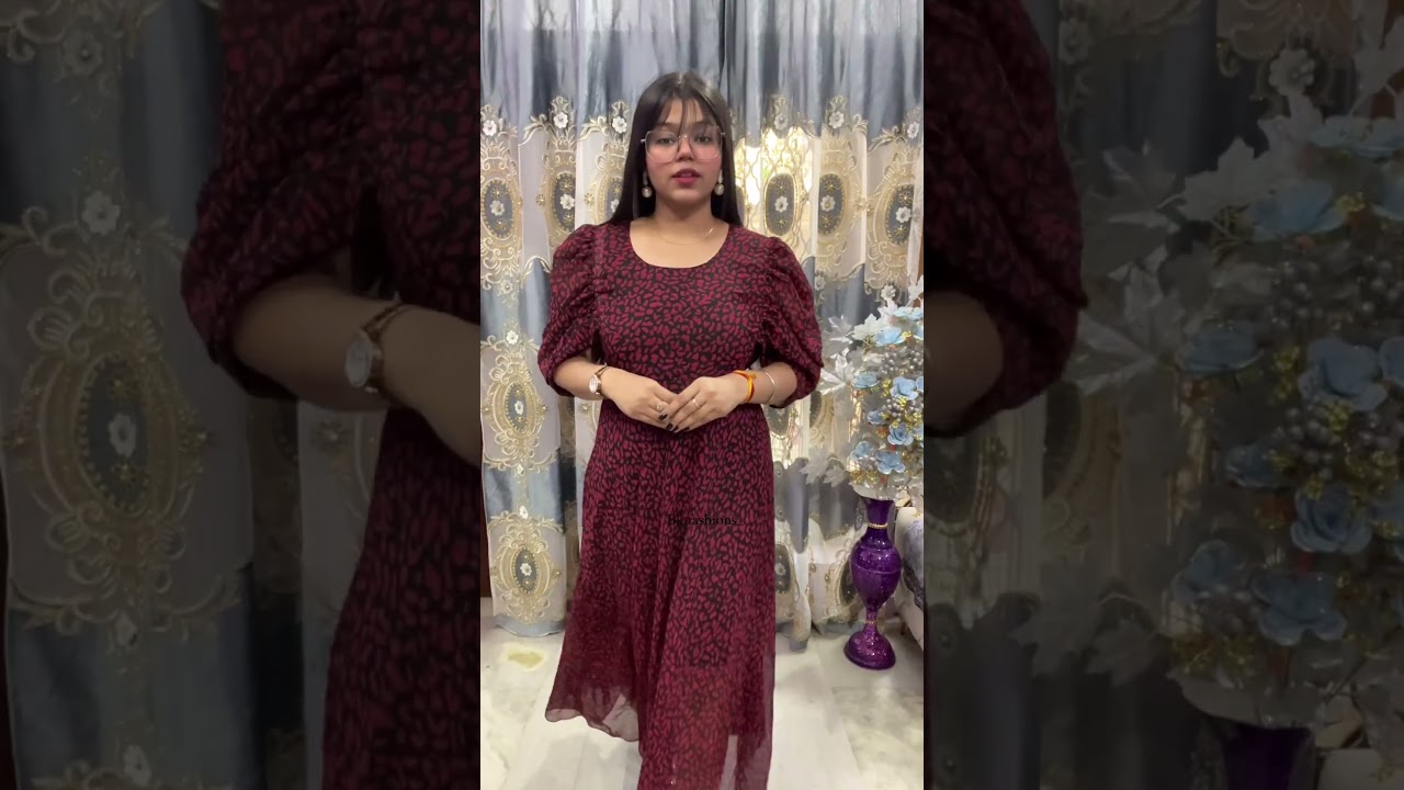 Bk fashion georgette dress  || new articles ||