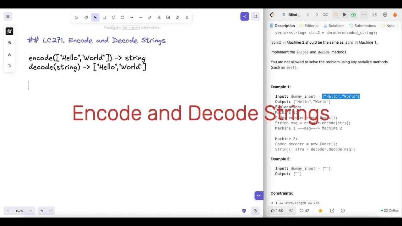 Encode and Decode Strings - Leetcode 271 - Python