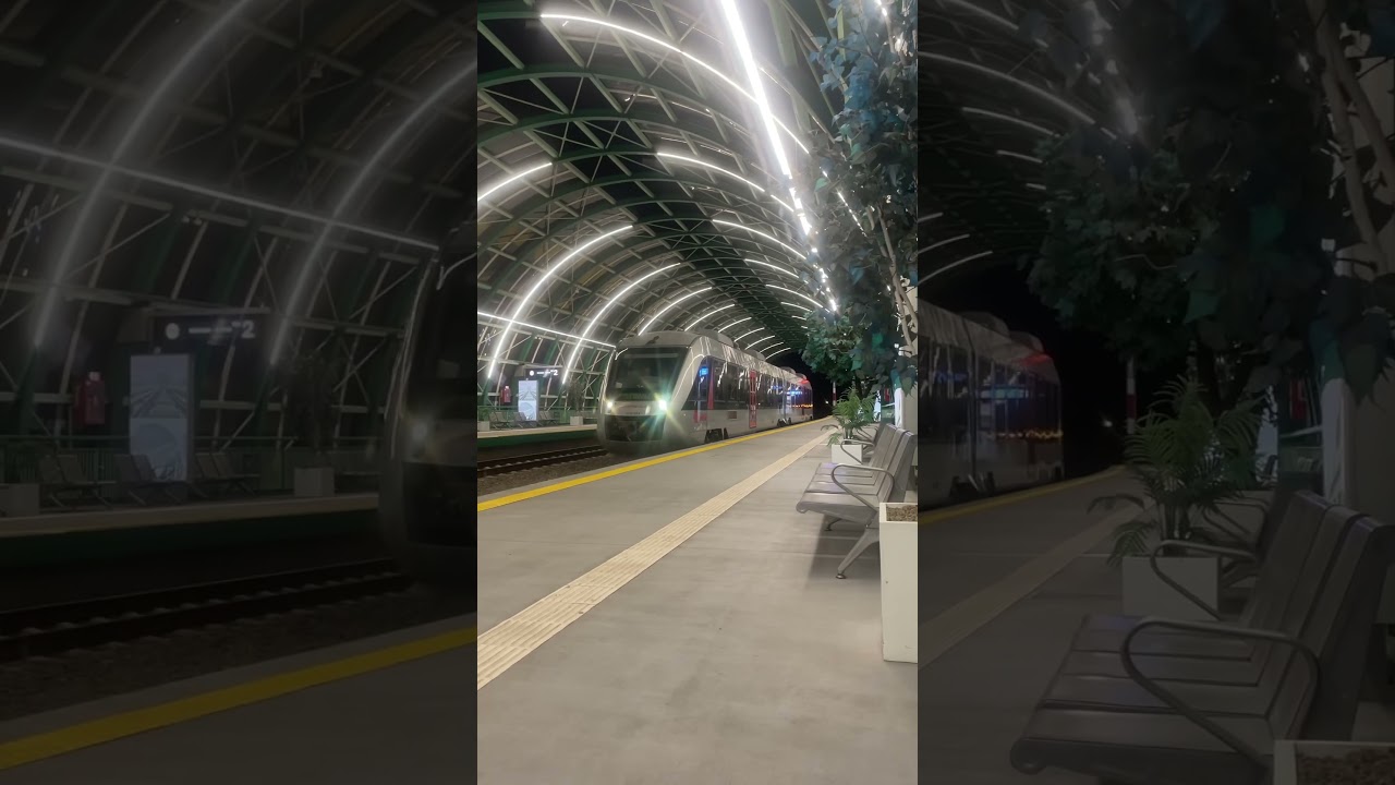 Transferoviar Calatori train arriving at Henri Coanda International Airport #shorts