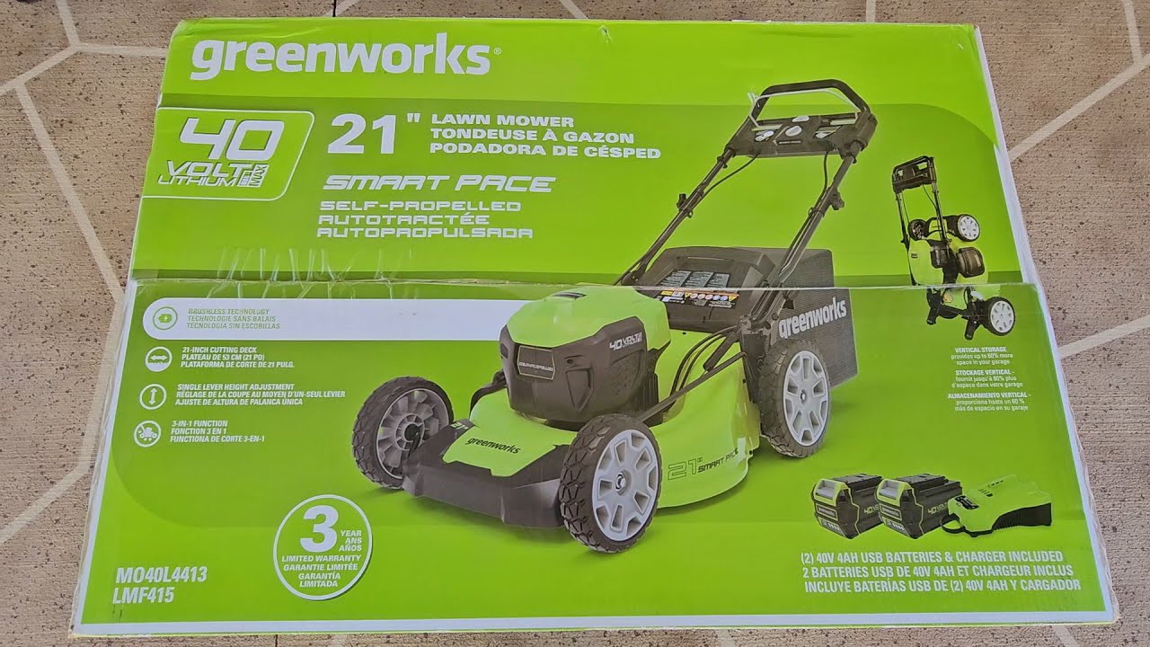 Greenworks 40V 21in Electric Self Propelled Mower - Quiet and Easy!