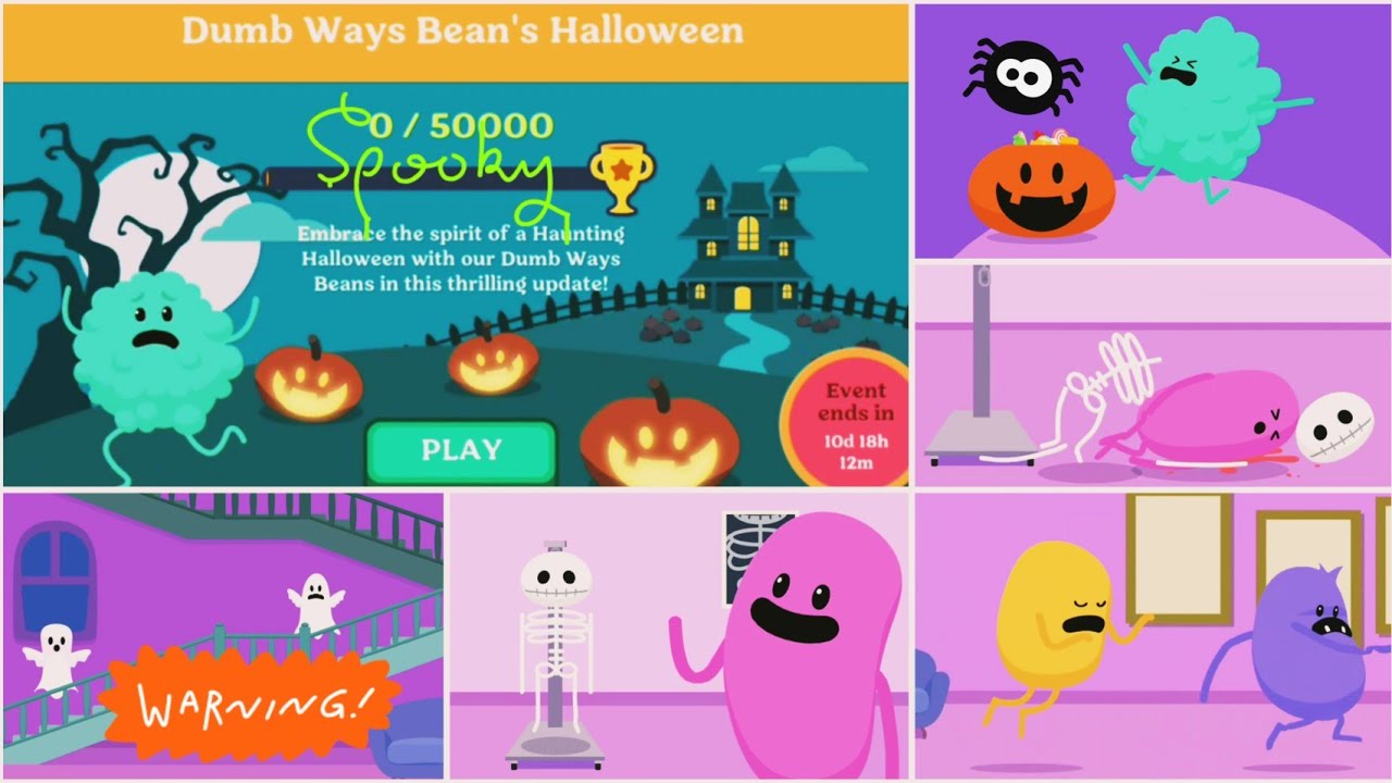 Dumb Ways To Die 4 all Deaths Gameplay NEW UPDATES HALLOWEEN 🎃 👻