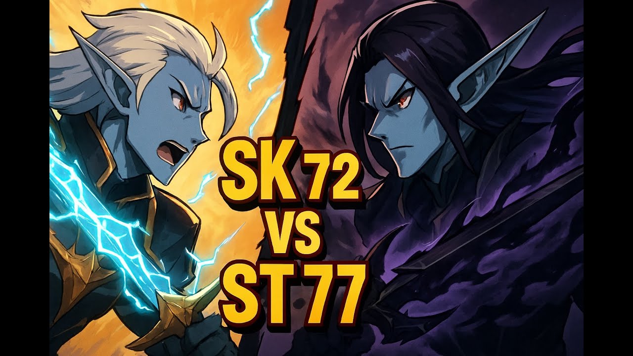Lineage 2 Official Franz Server (2008): Shillien Knight 72 vs Shillien Templar 77
