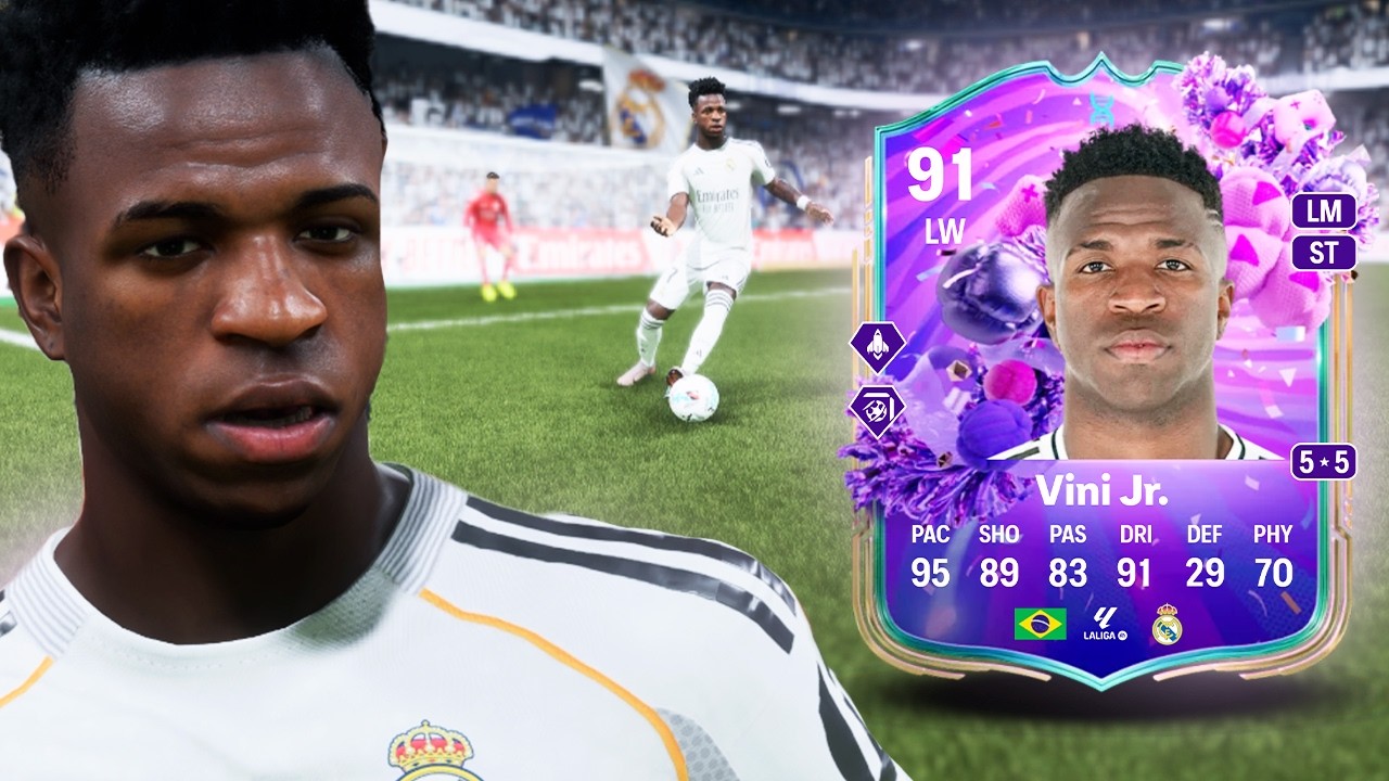 Обзор игрока Винисиуса младшего (91) в режиме «Торт и сыпь» в FC 26 | FC 26 Ultimate Team