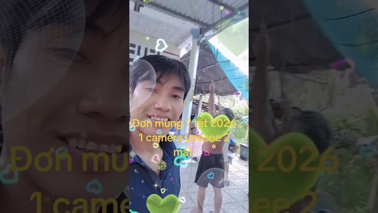Lắp camera yoosee 2 mắt 2 khung hình Đàm thoại 2 chiều có chuông báo động mùng 7 tết 2026