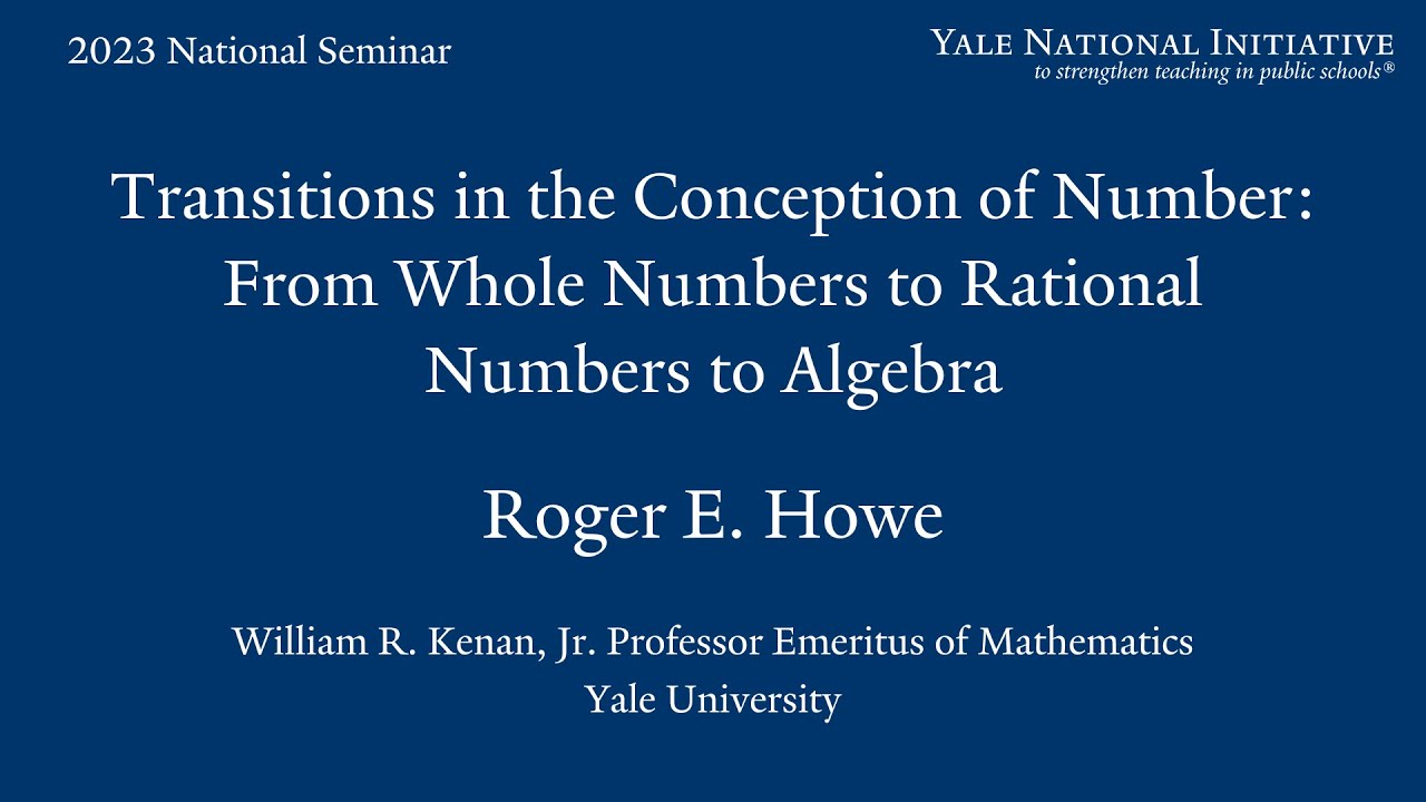 2023 National Seminar Proposal: Roger E. Howe