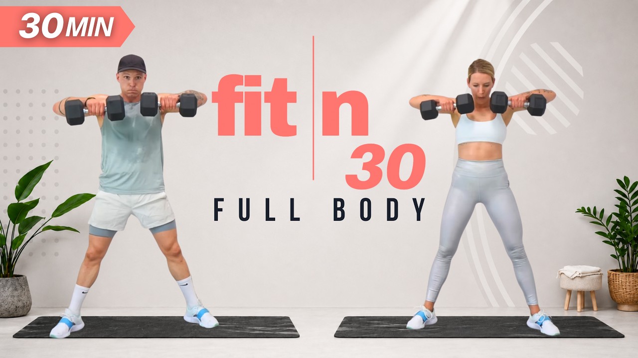 Fit in 30: тренировка с гантелями на всё тело для силы и мощи (30 минут)