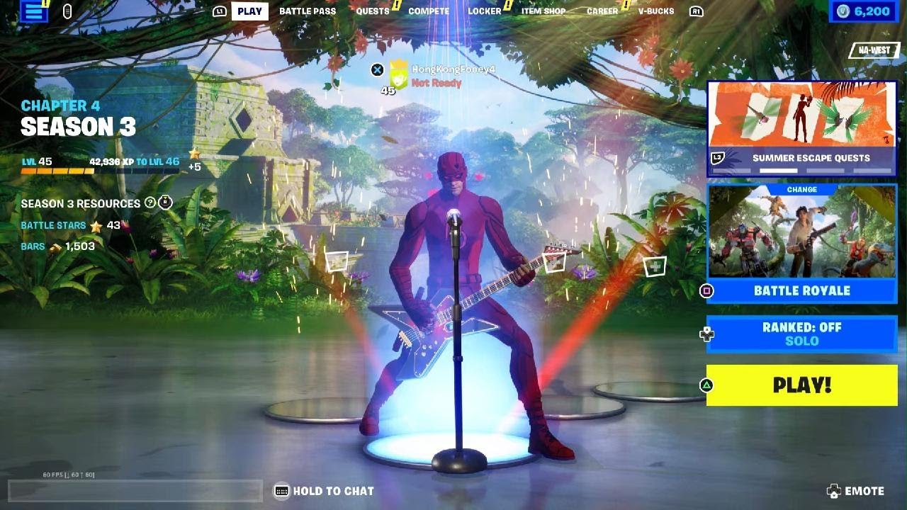 Fortnite - DareDevil Emotes Master of Puppets