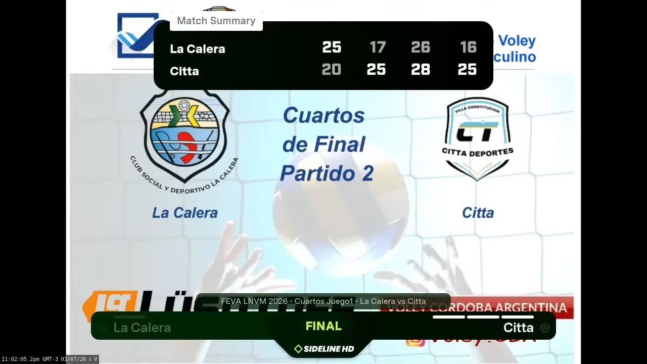 FEVA LNVM 2026 - Cuartos Juego1 - La Calera (LIVE SD)