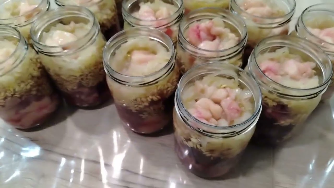 Перловка с мясом гуся в автоклаве 