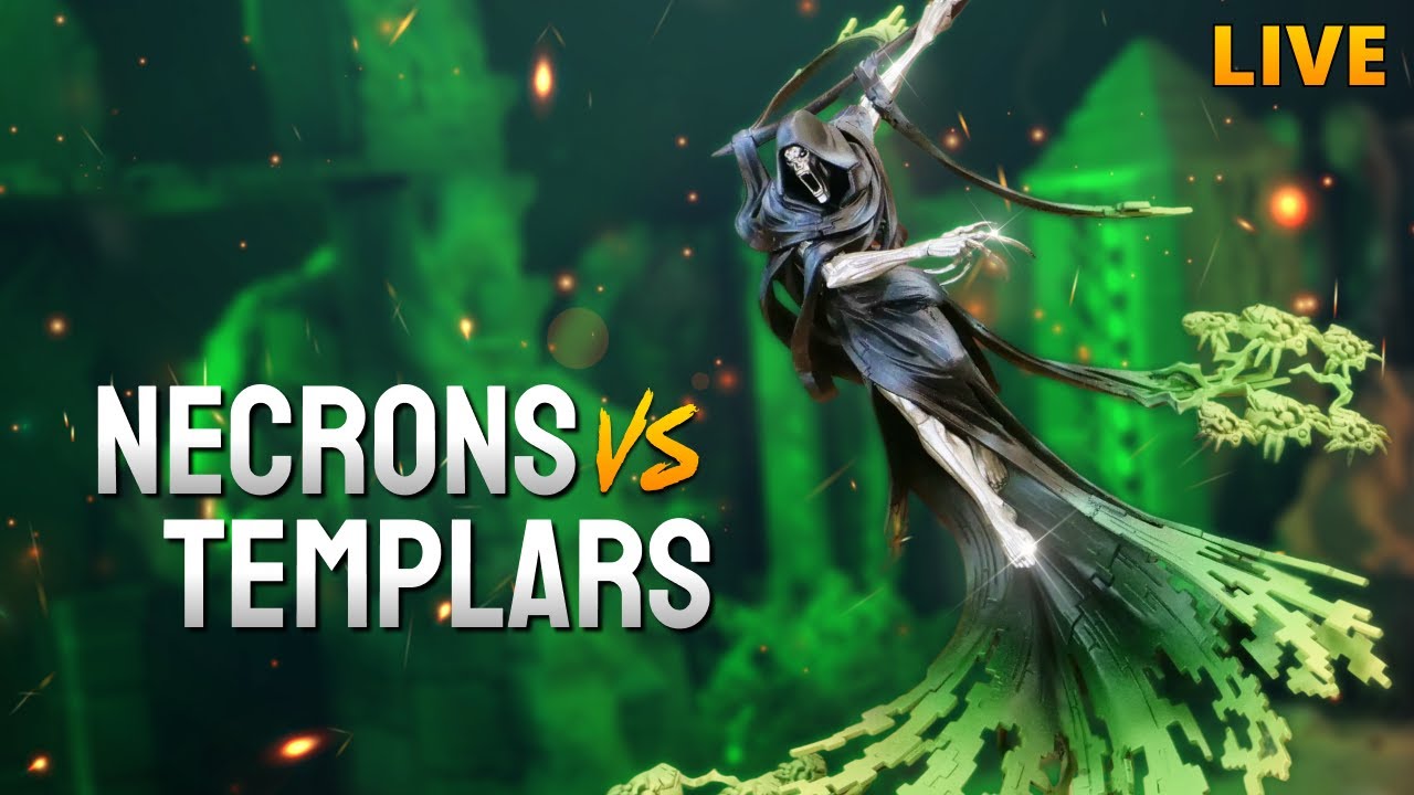 NEW Necrons vs Black Templars - A LIVE Warhammer 40k Battle Report