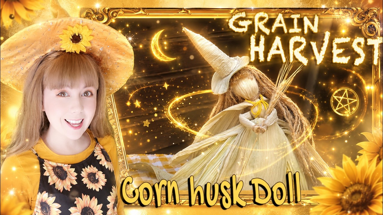 Grain Harvest Witch - Corn husk doll  | | Lammas Crafts | | Harvest Time