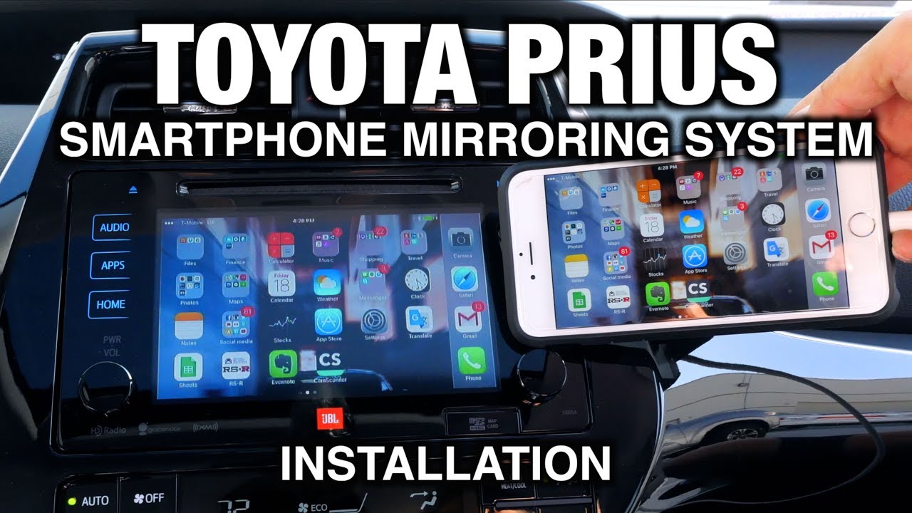 2016-2018 Toyota Prius Beat-Sonic IF-02EP iPhone Mirroring Adapter (Installation)