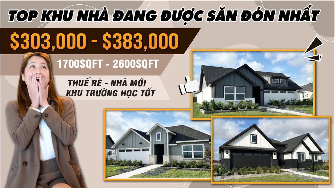 #009 | Chỉ từ $300,000 cho nhà MỚI ở Fulshear (30p Houston Downtown)???