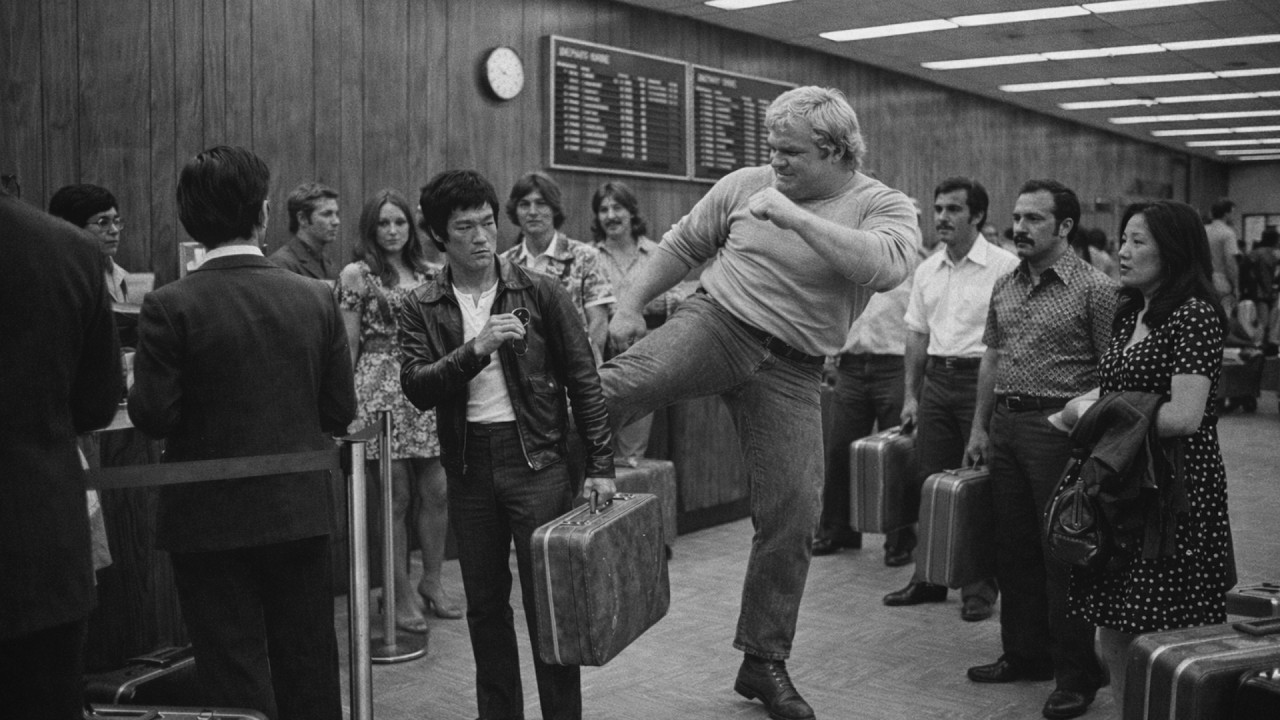 280lb Bodybuilder Racist Insults Bruce Lee — 6 Seconds Later Gasping for Air