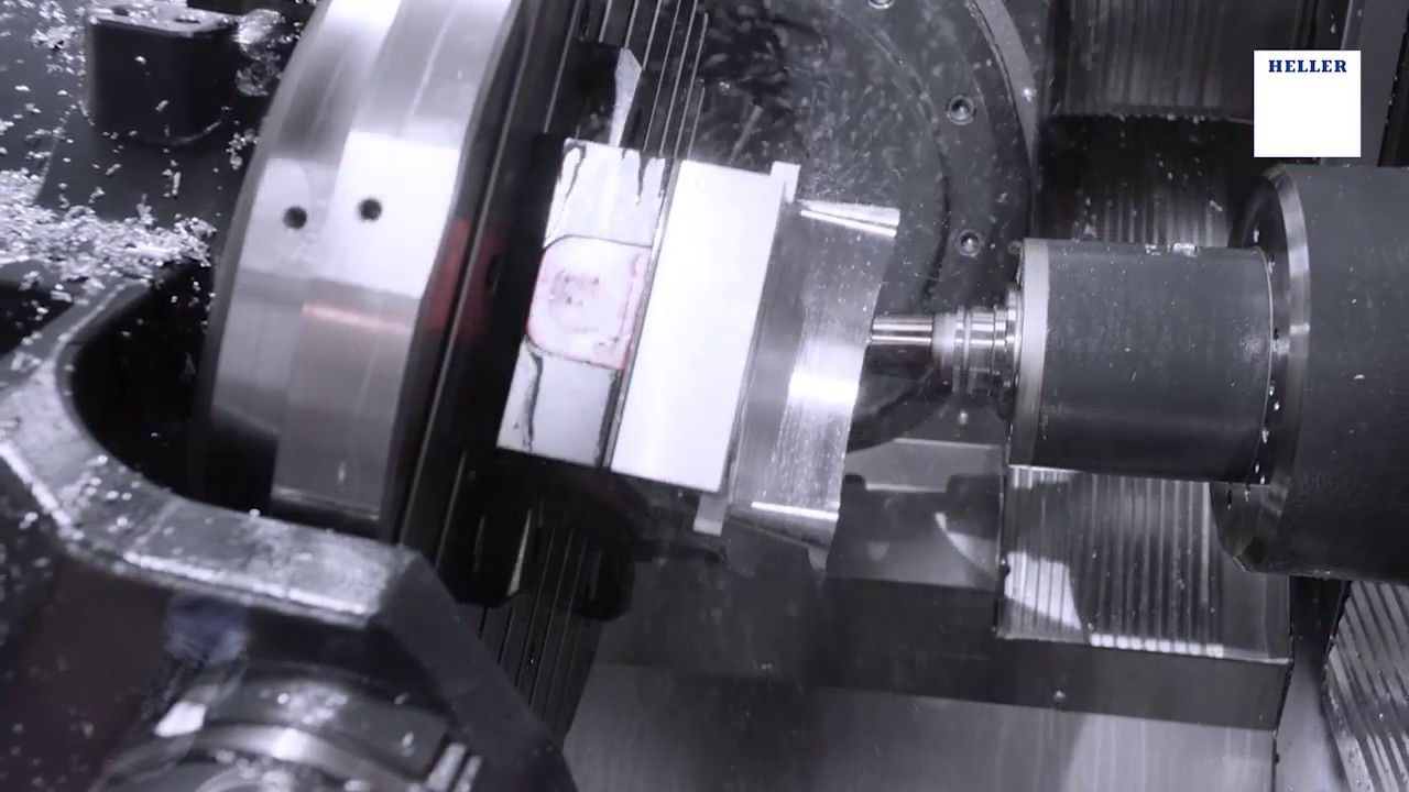 Simultane 5-Achs Bearbeitung auf HELLER HF 3500– Aluminium