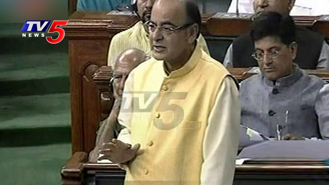 Union Minister Arun Jaitley Speaks On AP Revenue Deficit | Lok Sabha | TV5 News