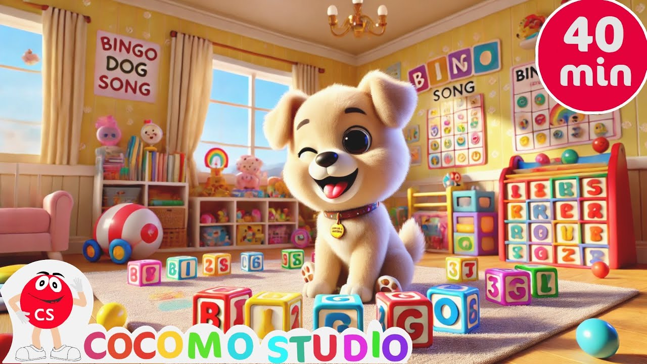 Bingo Song | Colorful Kids Rhyme Animation