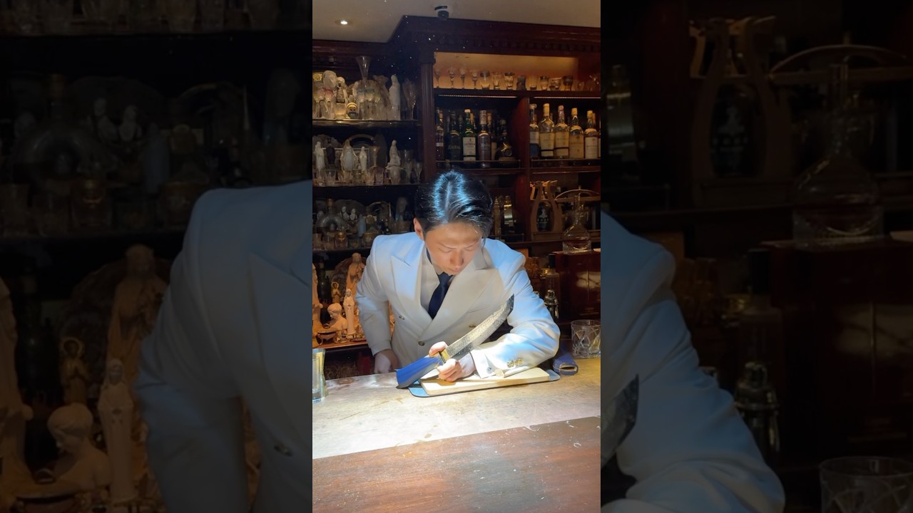 ✨ Meet Tokyo's Samurai Bartender! Discover craft cocktails with a warrior's touch!  #discovertokyo