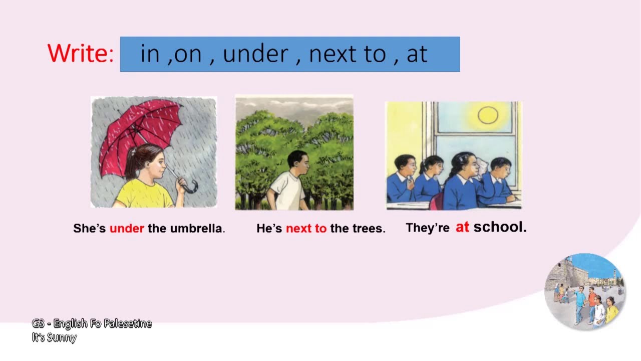 الصف 3 | اللغة الإنجليزية | It’s Sunny | الفصل 1