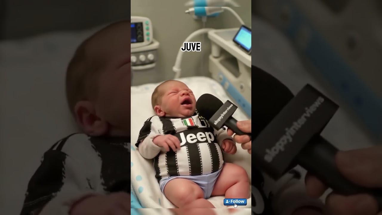 Il neonato che dice come prima frase Forza Juventus