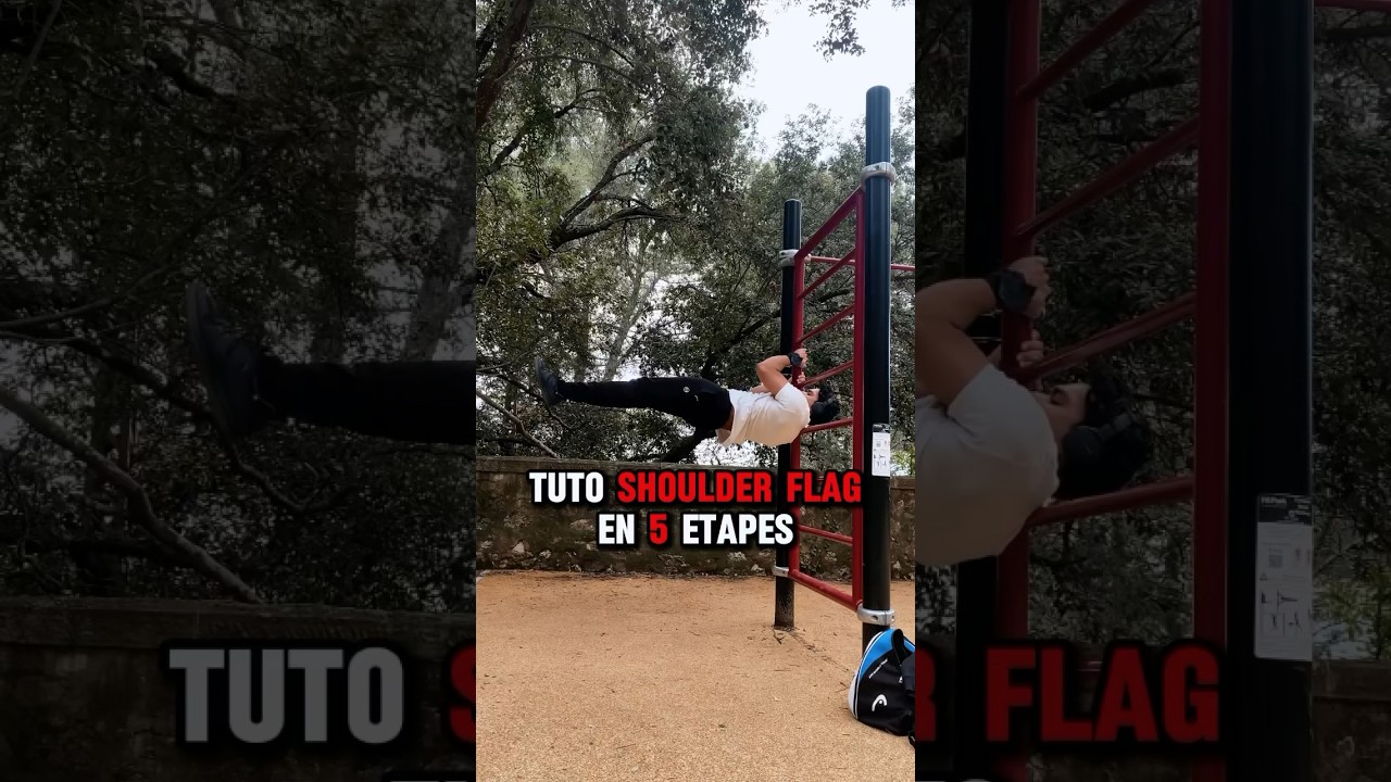 TUTO SHOULDER FLAG IN 5 STEPS 🧠💪🏽🔥 #calisthenics #streetworkout #workout #sport #motivation
