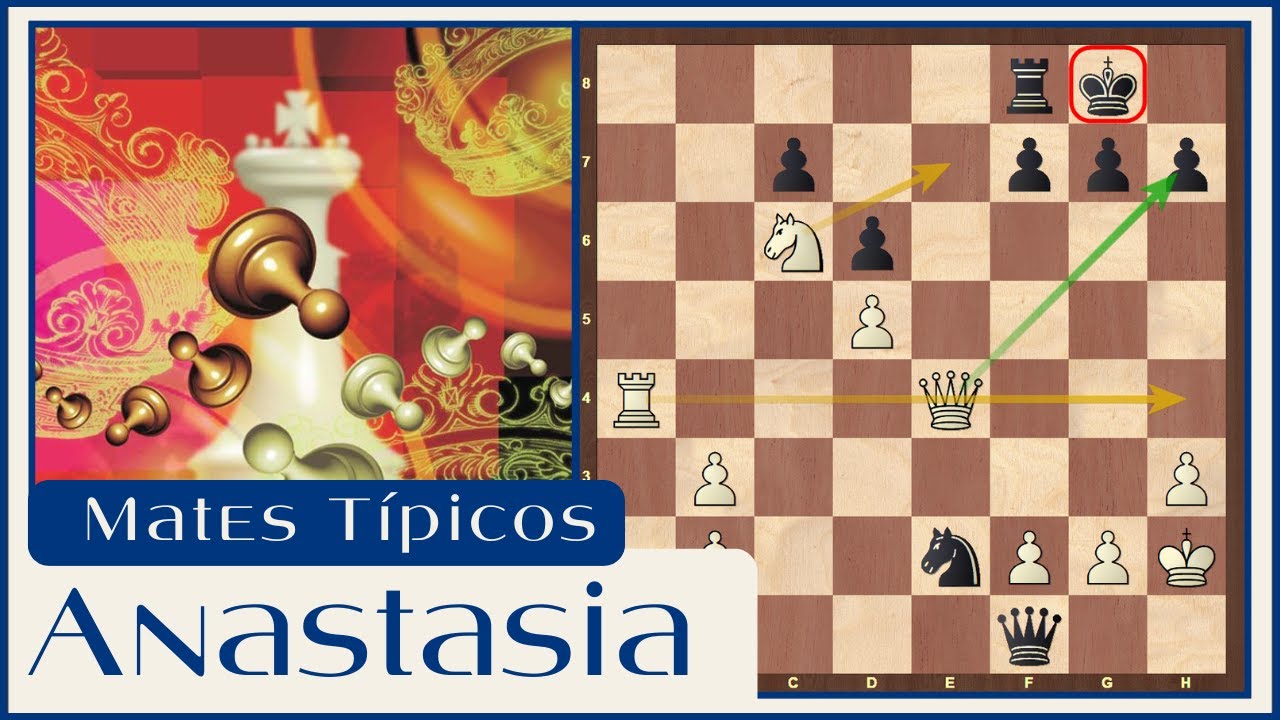 Mate de Anastasia | Mates T&iacute;picos en Ajedrez