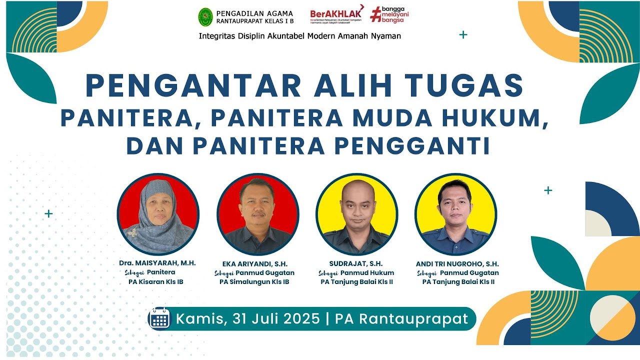 Penyerahan Cendera Mata - Pengantar Alih Tugas Panitera