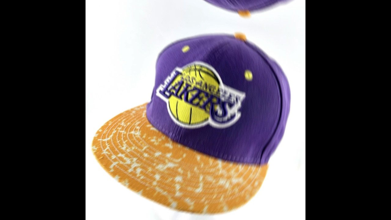 Mitchell & Ness NBA Los Angeles LA Lakers Snapback Hat Cap