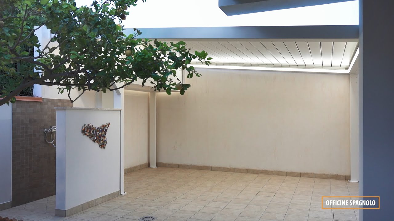 #SPOT🎥 'Officine Spagnolo💯 - Barcellona PG #PergolaBioclimatica #Bioclimatek