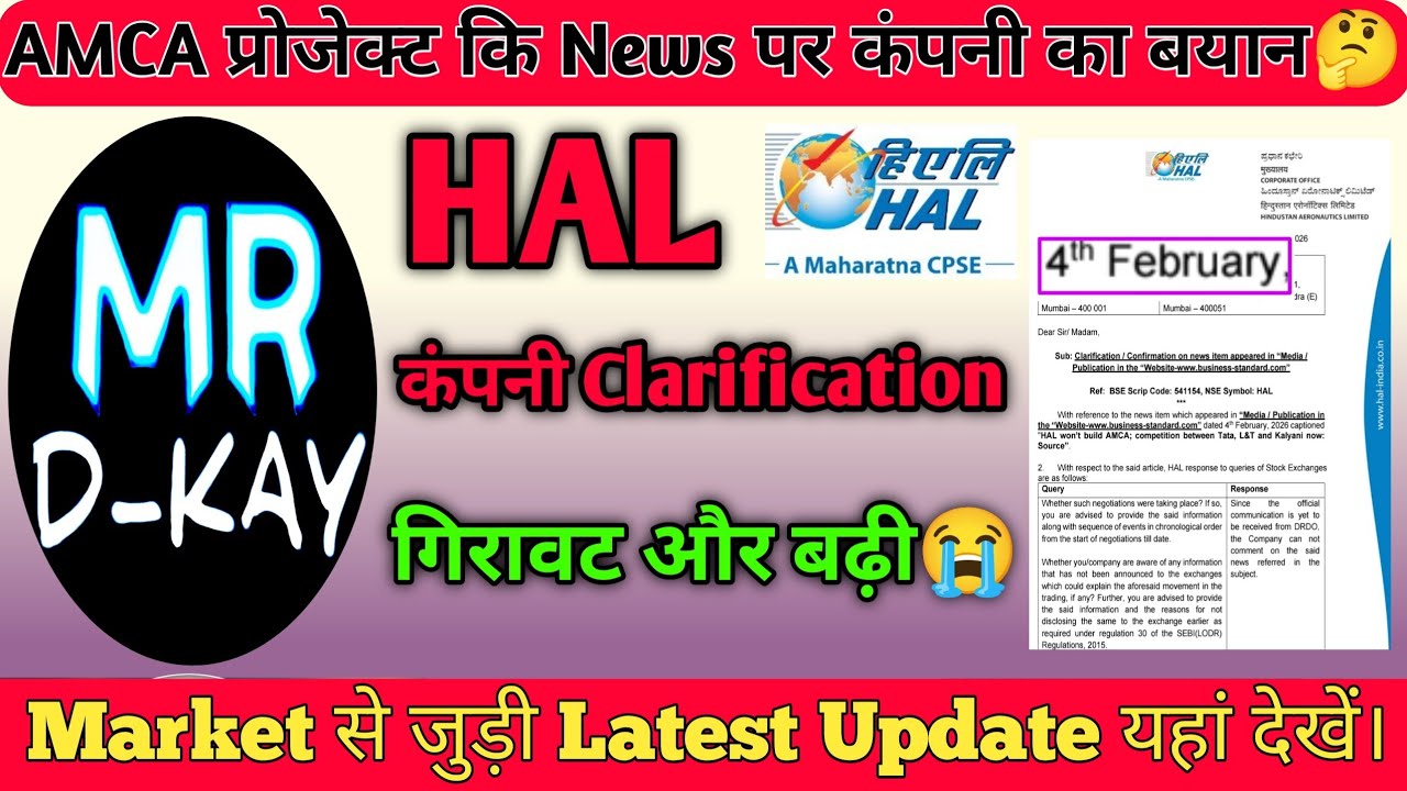 Hindustan Aeronautics Share Latest news🔥HAL Share latest News | HAL Share latest News today