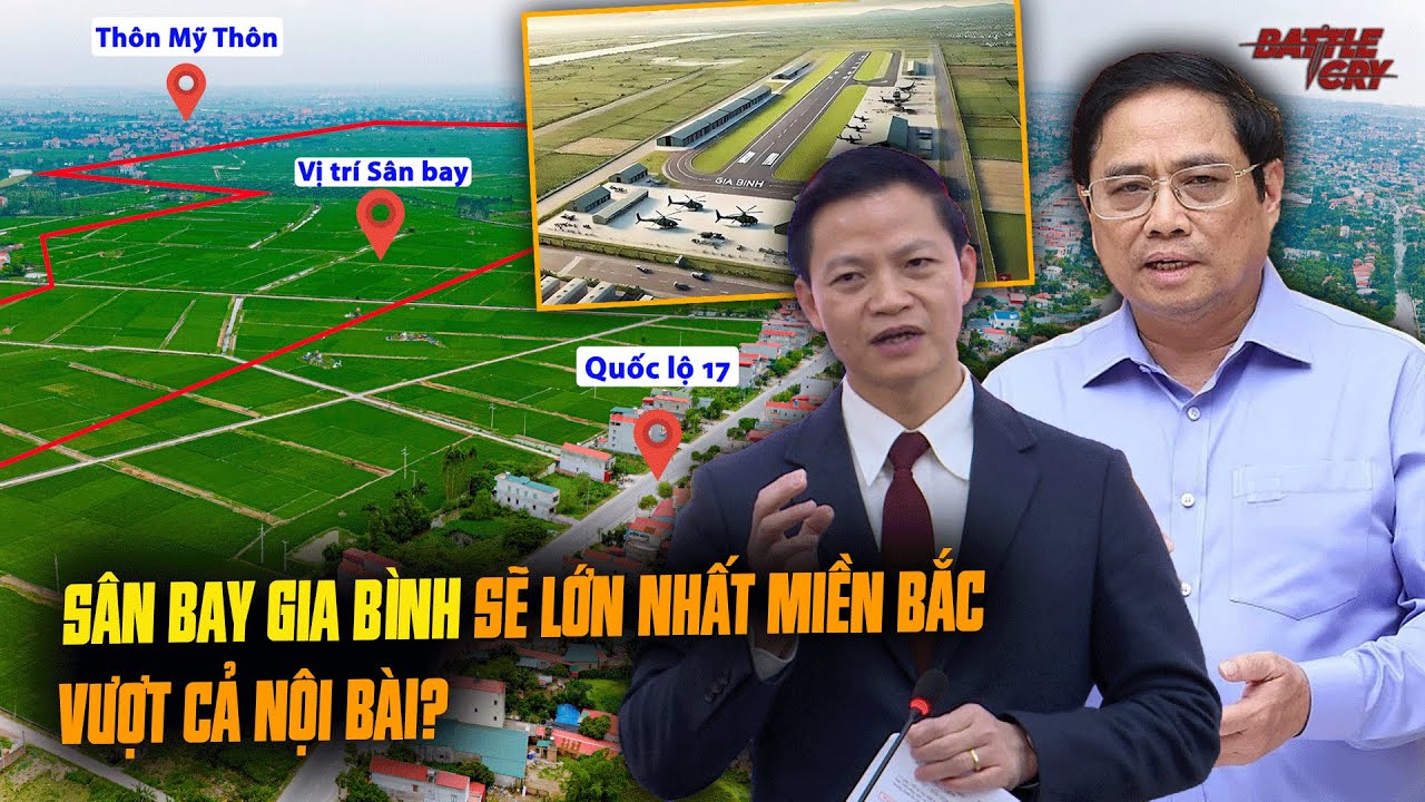SÂN BAY GIA BÌNH ĐƯỢC QUY HOẠCH THÀNH SÂN BAY LỚN NHẤT MIỀN BẮC - VƯỢT CẢ QUY MÔ SÂN BAY NỘI BÀI